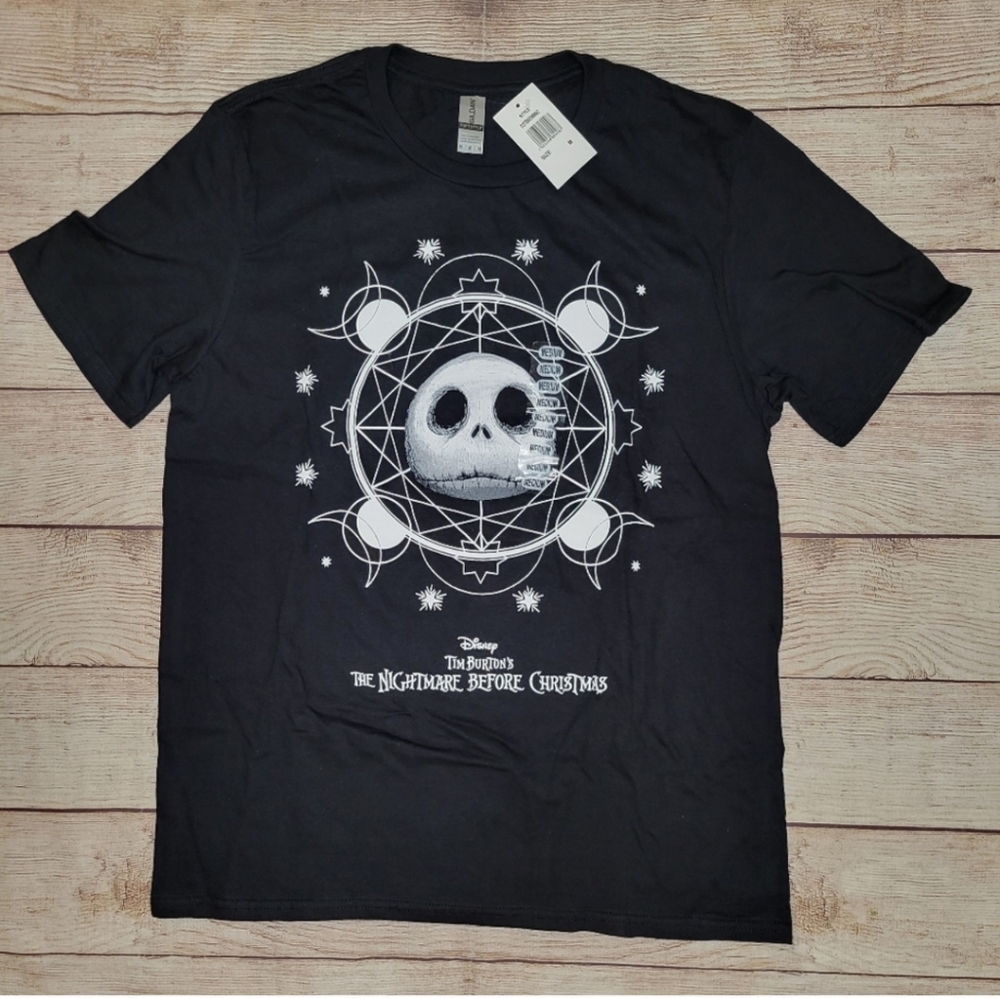 Disney Nightmare Before Christmas Jack Skellington celestial graphic tee Shirt